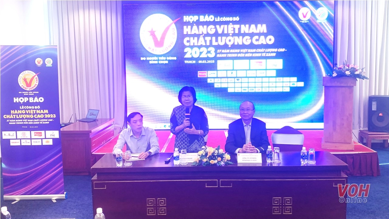 Công bố danh sách Hàng Việt Nam chất lượng cao 2023 vào ngày 14/3