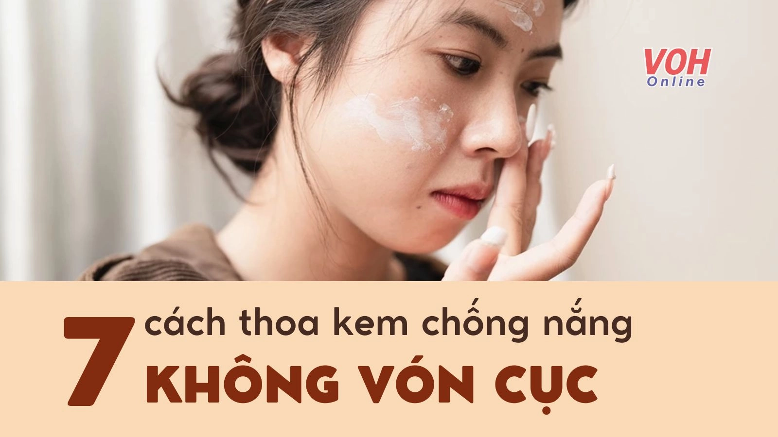Cách khắc phục khi bôi kem chống nắng bị vón cục