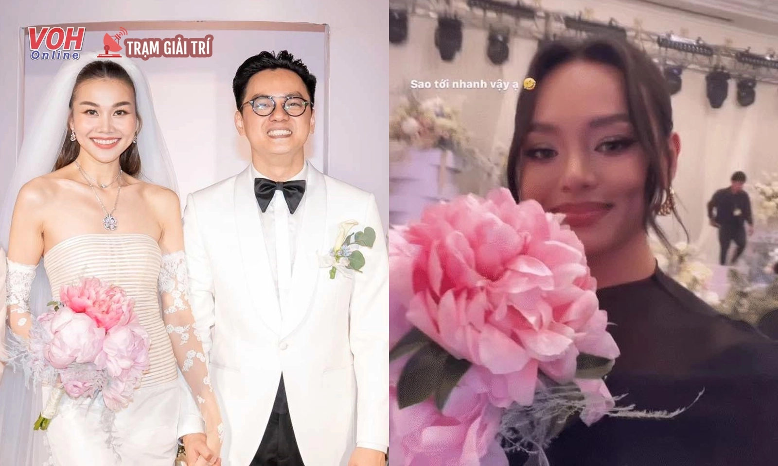 Đám cưới Thanh Hằng: Cô dâu nhờ mọi người “dòm ngó” chồng nhạc trưởng, Mai Ngô bắt được hoa cưới