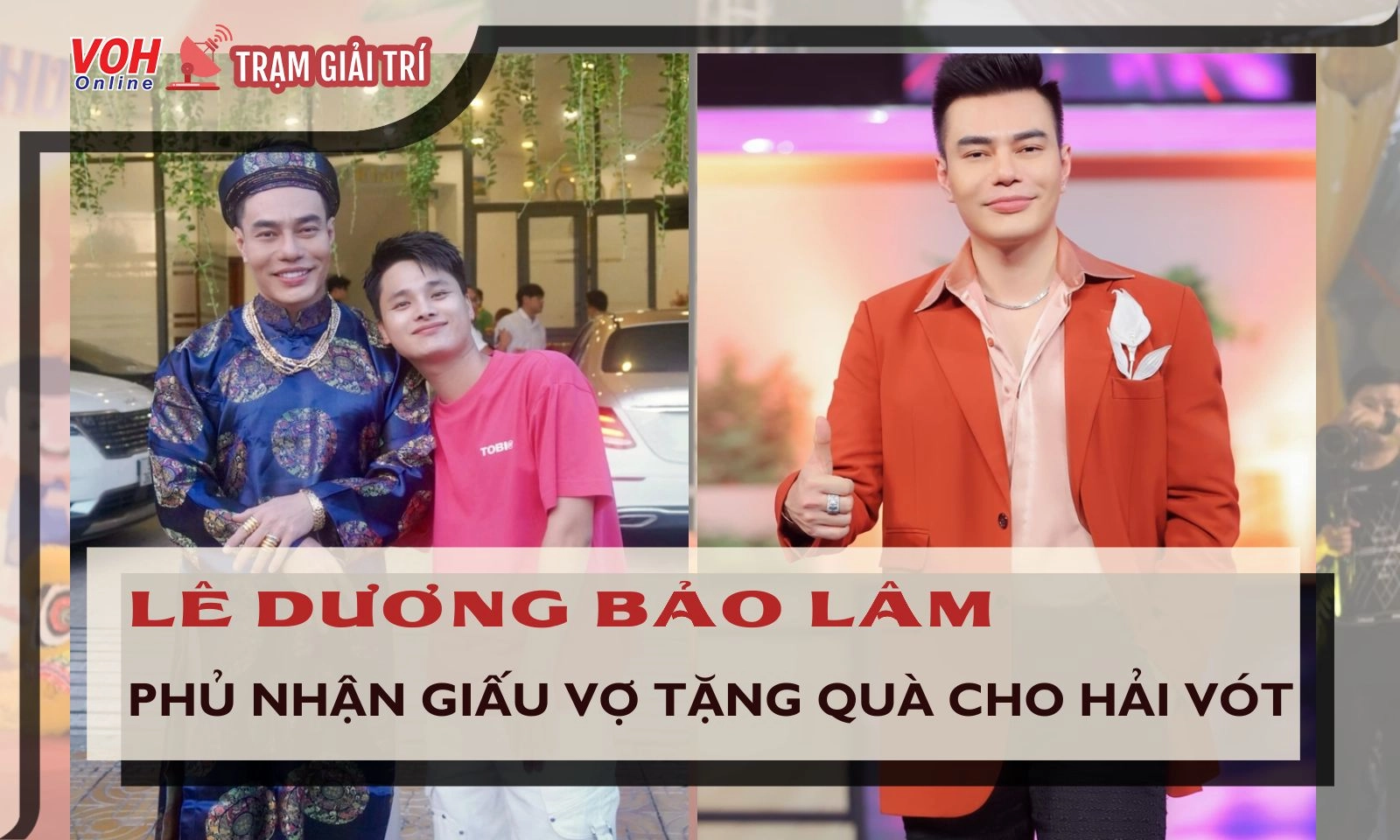 Lê Dương Bảo Lâm phủ nhận chuyện giấu vợ tặng quà cho TikToker Hải Vót