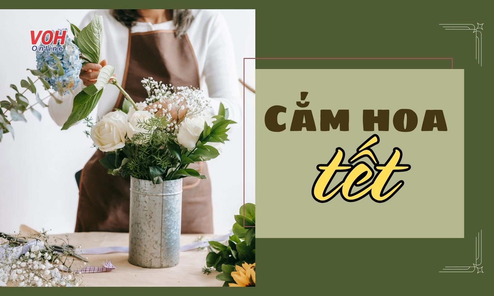 20+ cách cắm hoa Tết hút may mắn cho gia chủ